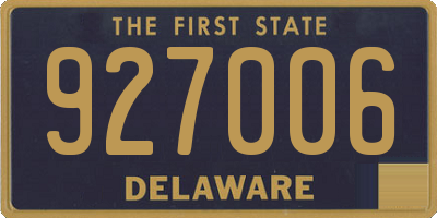 DE license plate 927006