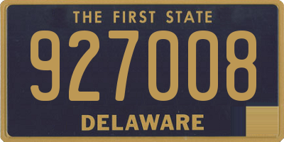 DE license plate 927008