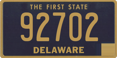 DE license plate 92702