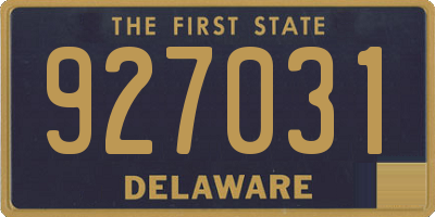 DE license plate 927031