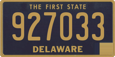 DE license plate 927033