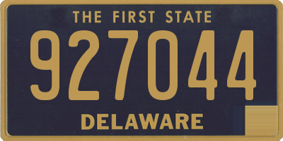 DE license plate 927044