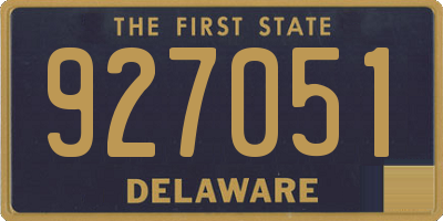 DE license plate 927051