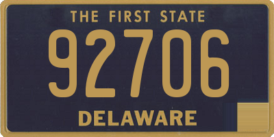 DE license plate 92706