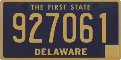 DE license plate 927061