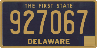 DE license plate 927067