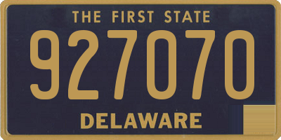 DE license plate 927070