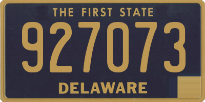 DE license plate 927073