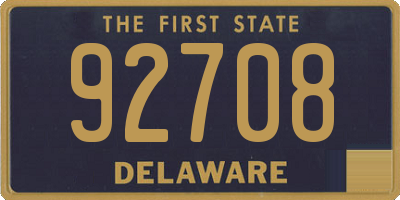 DE license plate 92708