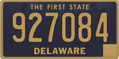 DE license plate 927084
