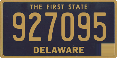 DE license plate 927095