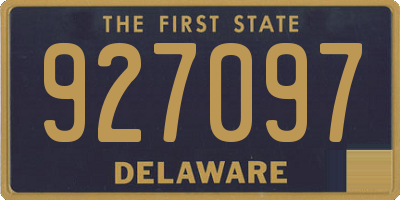 DE license plate 927097