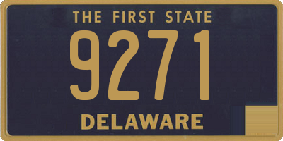 DE license plate 9271