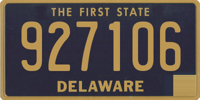 DE license plate 927106