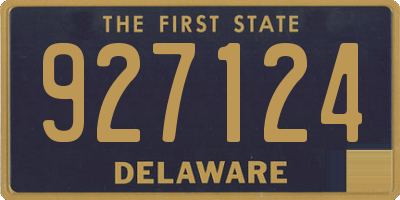 DE license plate 927124