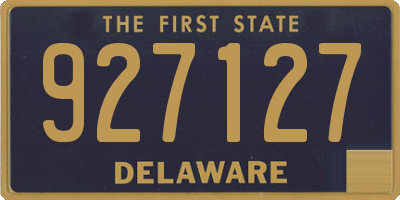 DE license plate 927127