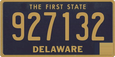 DE license plate 927132