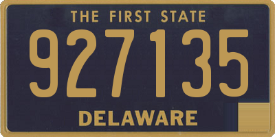 DE license plate 927135