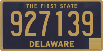 DE license plate 927139