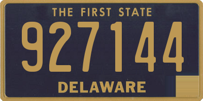 DE license plate 927144