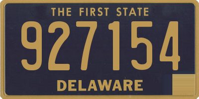 DE license plate 927154