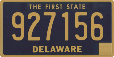DE license plate 927156