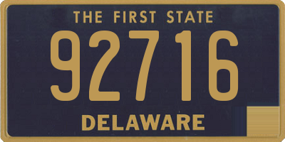 DE license plate 92716
