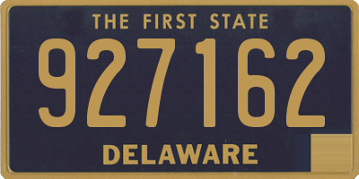 DE license plate 927162