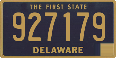 DE license plate 927179