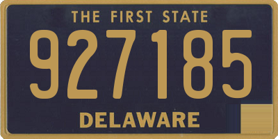 DE license plate 927185