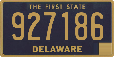 DE license plate 927186