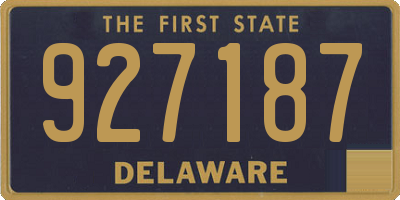 DE license plate 927187
