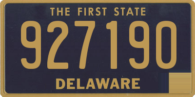 DE license plate 927190