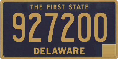 DE license plate 927200