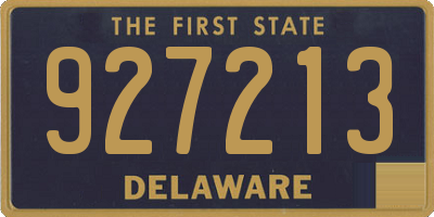 DE license plate 927213