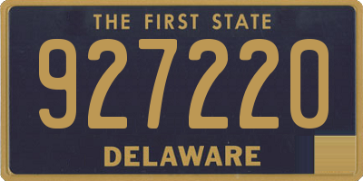 DE license plate 927220