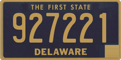 DE license plate 927221