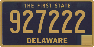 DE license plate 927222