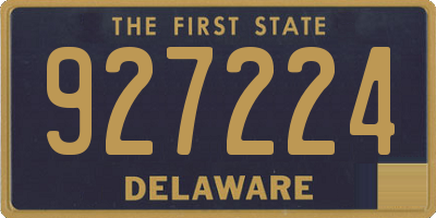 DE license plate 927224