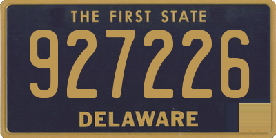 DE license plate 927226