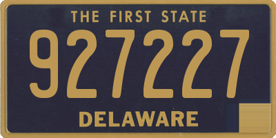 DE license plate 927227