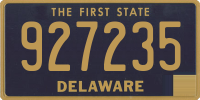 DE license plate 927235