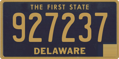 DE license plate 927237