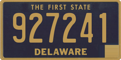 DE license plate 927241