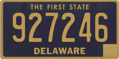 DE license plate 927246