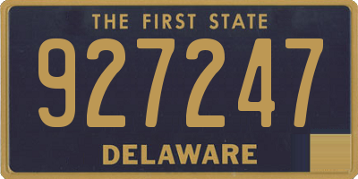 DE license plate 927247