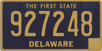 DE license plate 927248