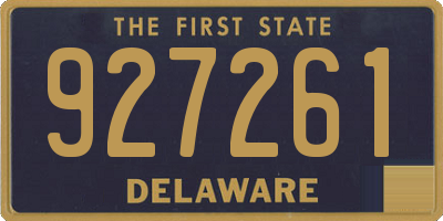 DE license plate 927261