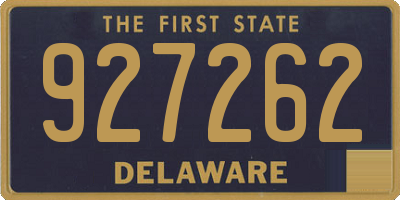 DE license plate 927262