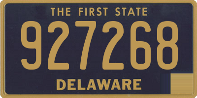 DE license plate 927268